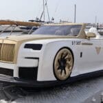 white rolls royce jet car